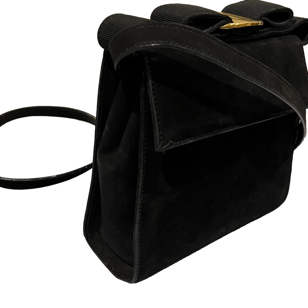 Salvatore Ferragamo Black Vara Bow Crossbody Bag EUC - Picture 15 of 15